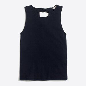 NEW/NWOT J. Crew Tie-Back Tank Top, navy blue, size XS (fits S/M)